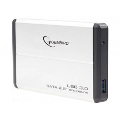 Gembird EE2-U3S-2-S, External enclosure for 2.5'' SATA HDD with USB3.0(5Gb/s) interface, Silver